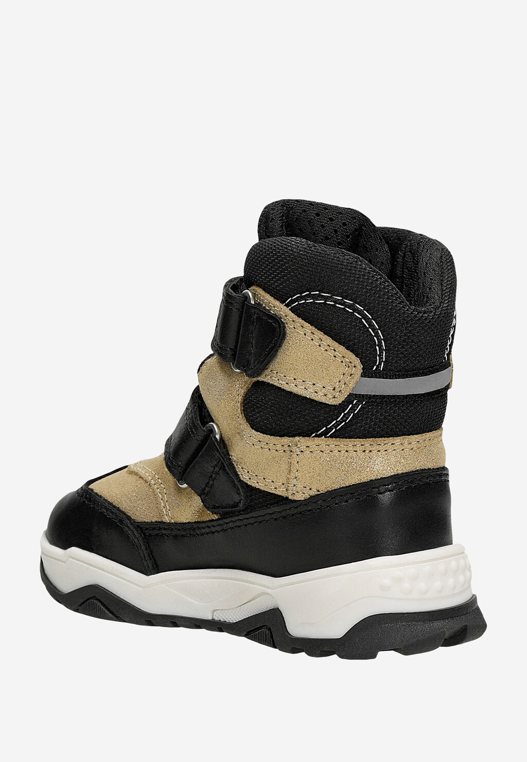 Trzewiki ocieplane BARTEK 1382-BA0L, dla dziewcząt, czarno-złoty Widok 3