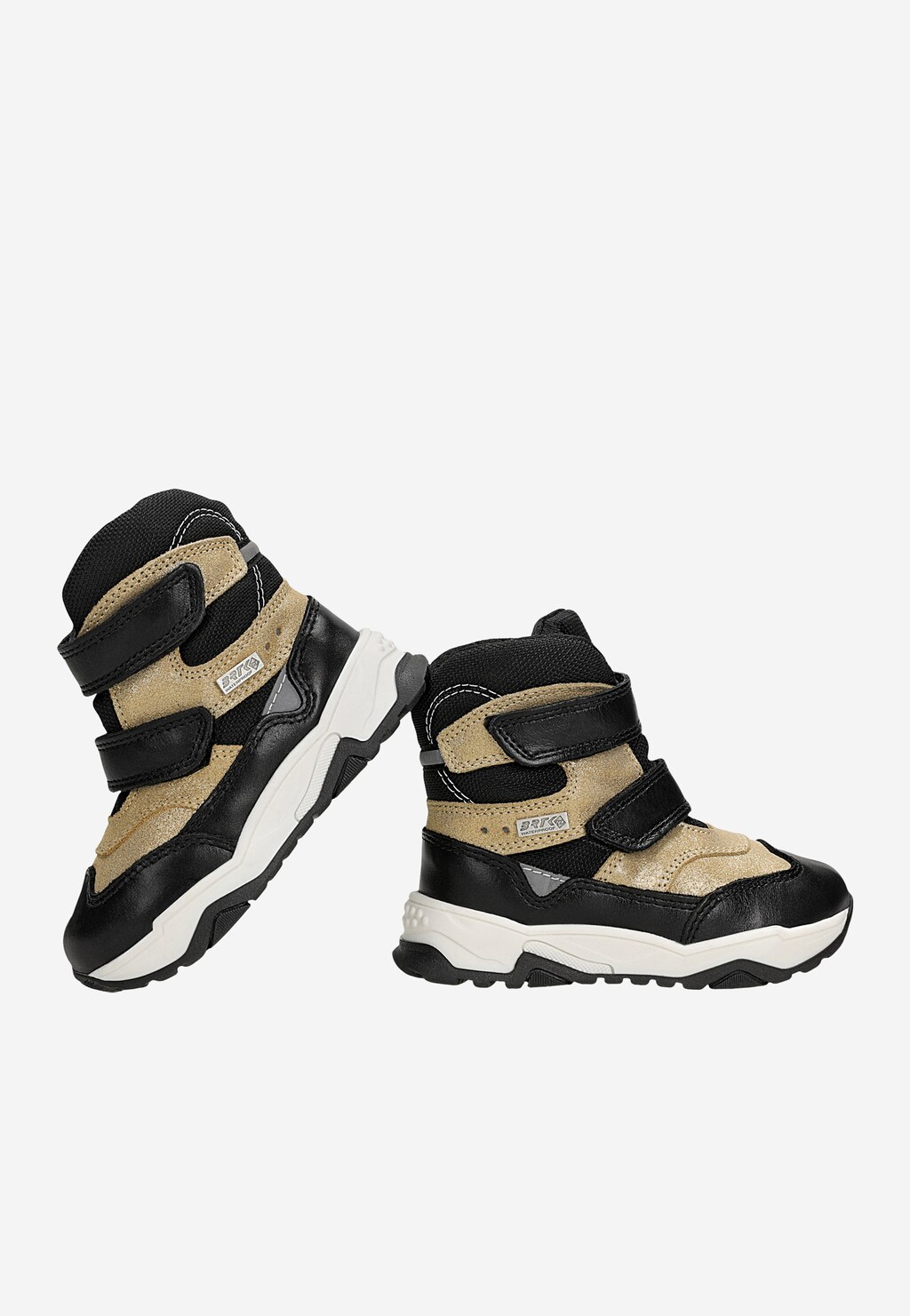 Trzewiki ocieplane BARTEK 1382-BA0L, dla dziewcząt, czarno-złoty Widok 6