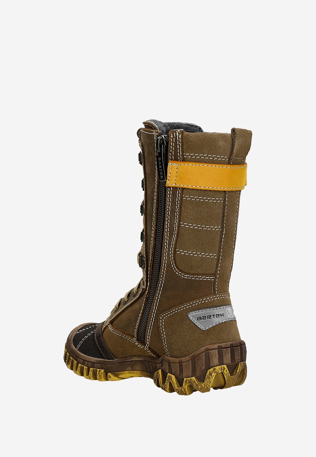 Zateplené kozačky BARTEK T-441960/05V, pro dívky, olivově zelené Widok 4