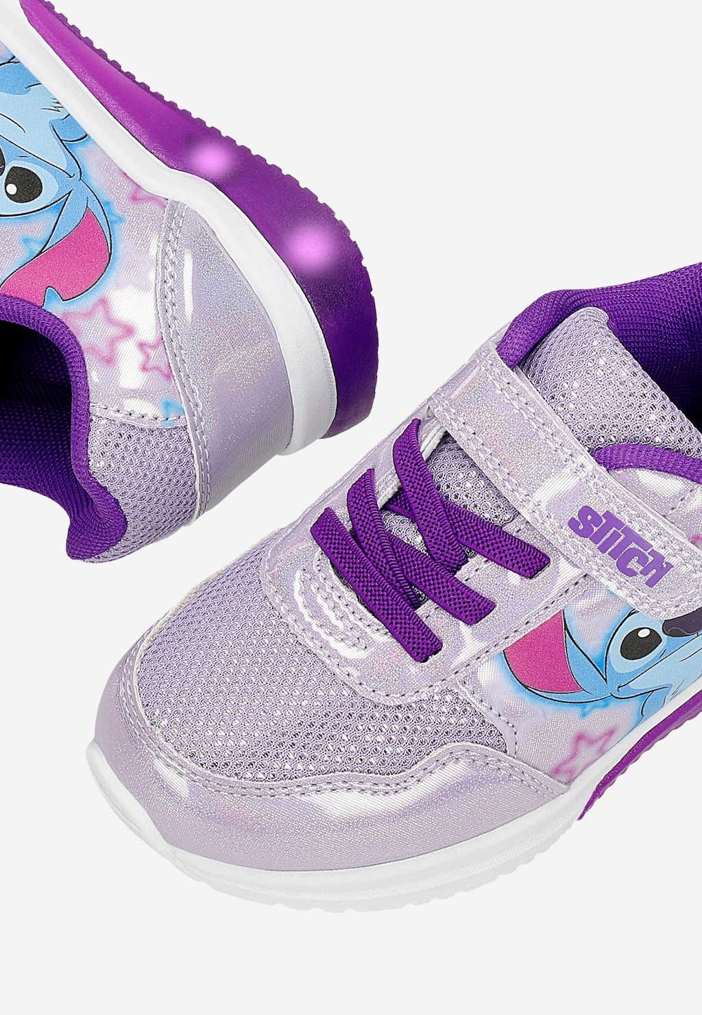 Fialové lesklé dívčí tenisky Stitch BARTEK 87009-16 Widok 8