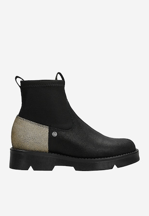 Trzewiki ocieplane BARTEK 7334-12RP II, dla dziewcząt, czarno-złoty