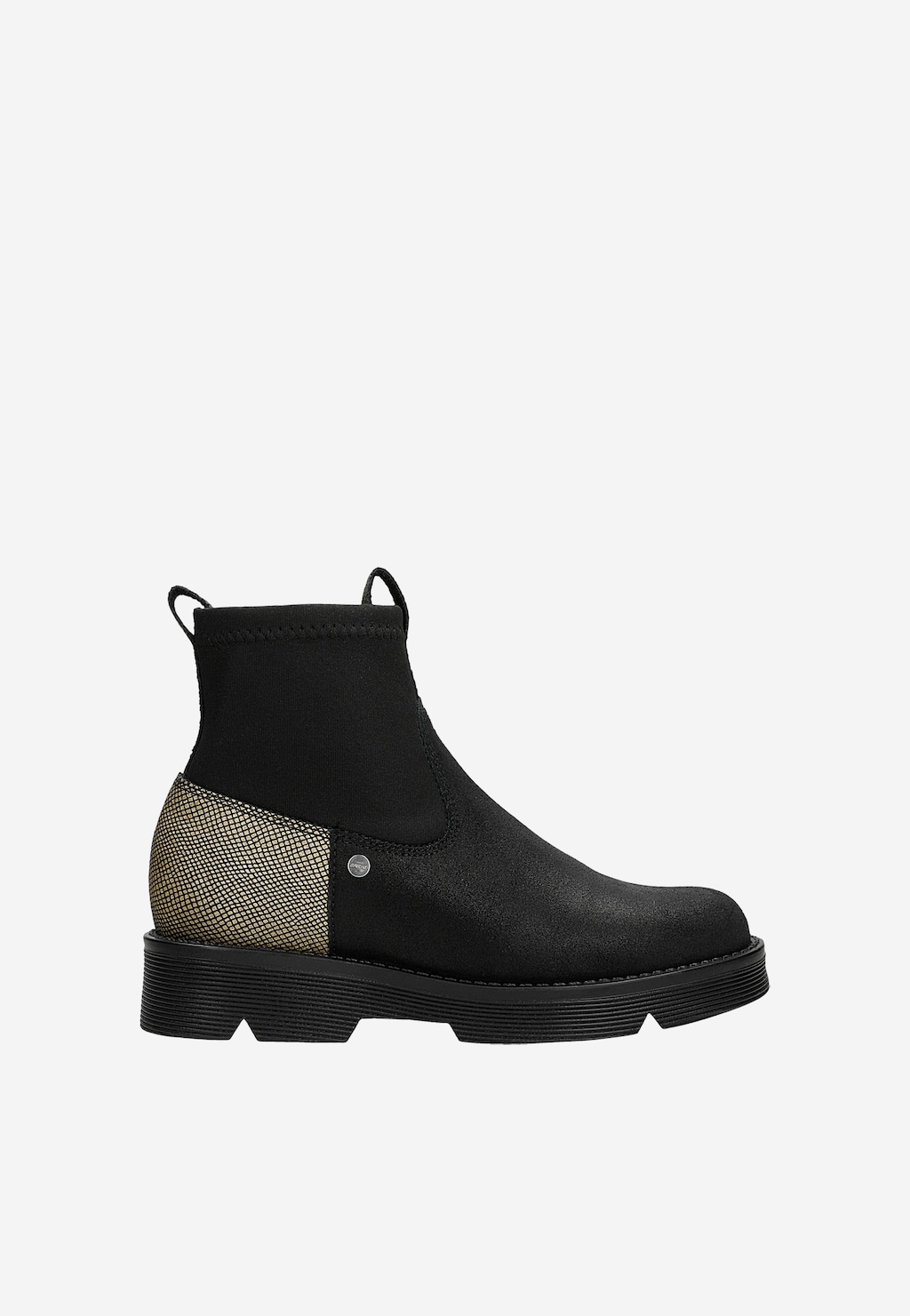 Zateplené členkové topánky BARTEK 4334-12RP, pre dievčatá, čierno-zlaté Widok 1