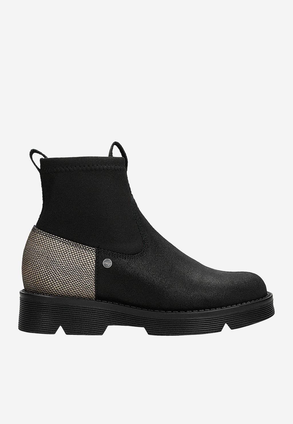 Trzewiki ocieplane BARTEK 4334-12RP, dla dziewcząt, czarno-złoty Widok 1