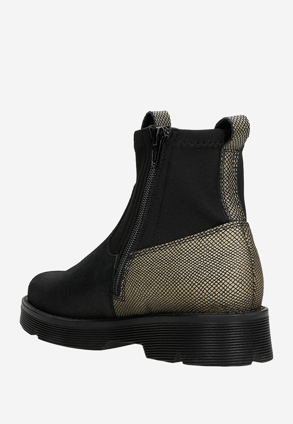 Trzewiki ocieplane BARTEK 4334-12RP, dla dziewcząt, czarno-złoty Widok 3