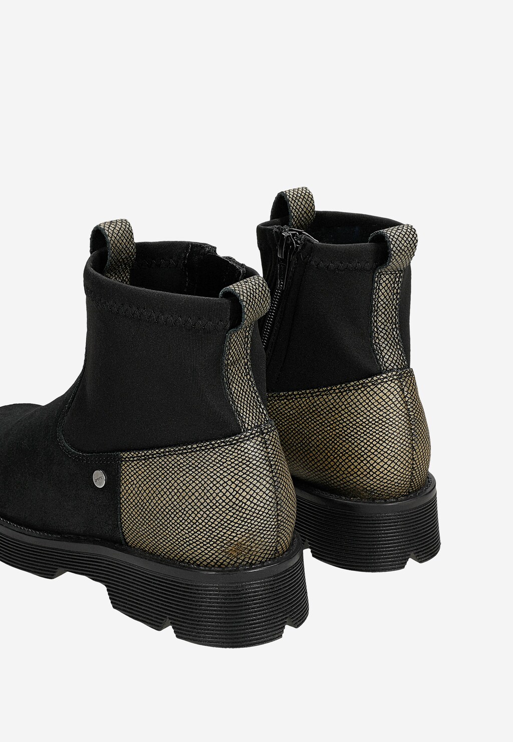 Trzewiki ocieplane BARTEK 4334-12RP, dla dziewcząt, czarno-złoty Widok 7