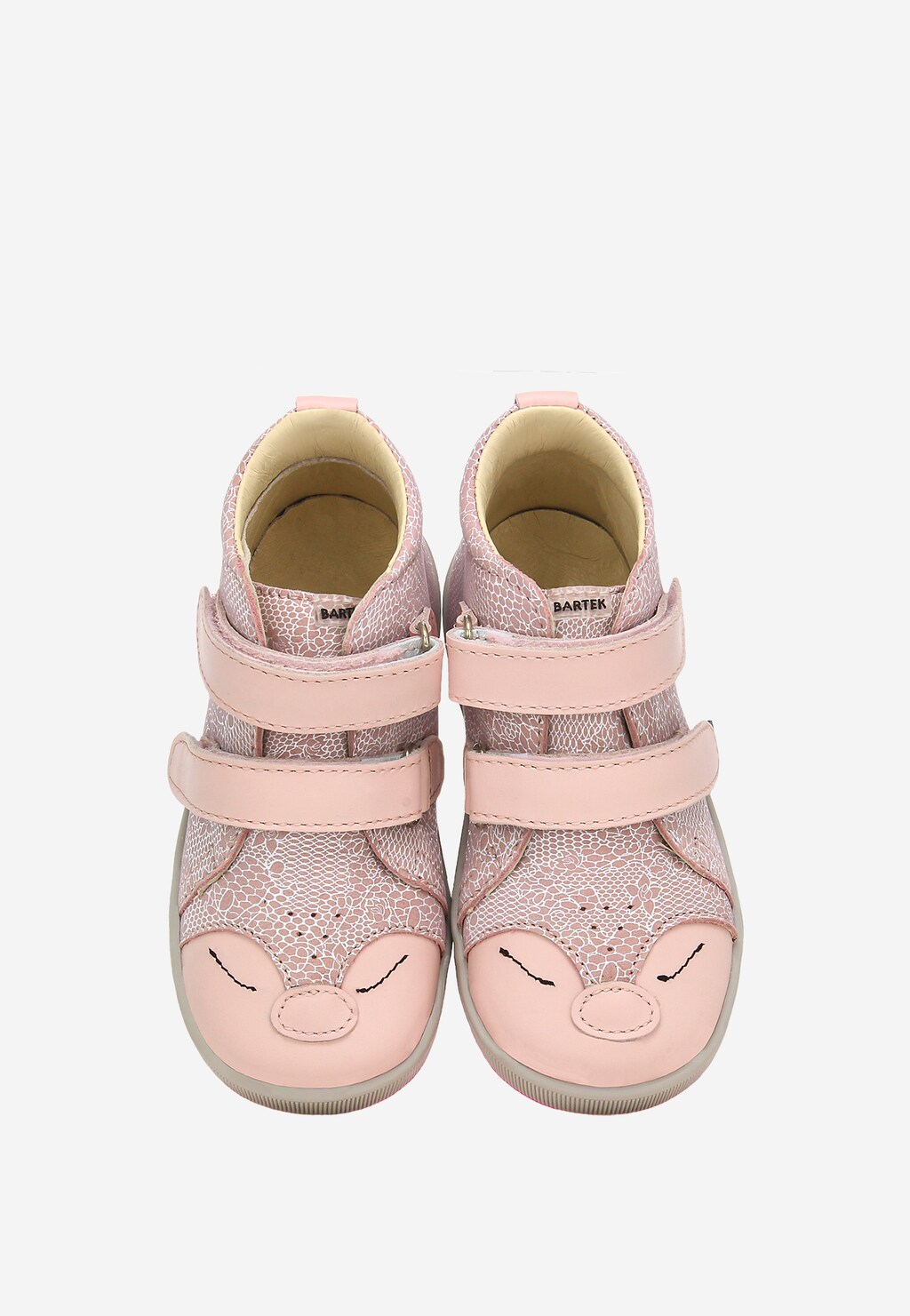 Ružové členkové topánky BARTEK pre dievčatá so zvieratkom na špičkách 1356802 Widok 7