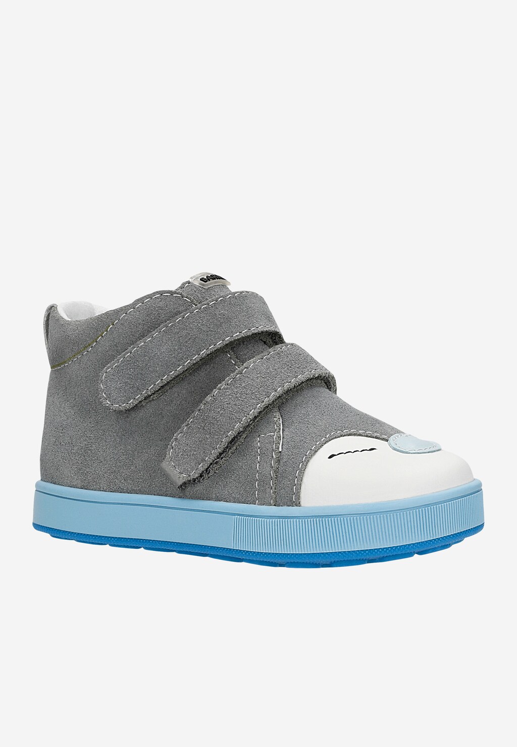 Šedé kotníkové boty BARTEK na modré podrážce Widok 3