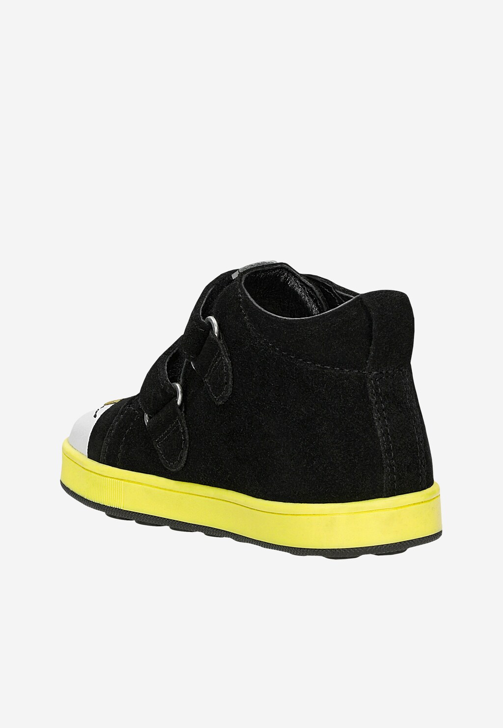 Čierne kotníkové topánky BARTEK na žltej podrážke 1356805 Widok 4