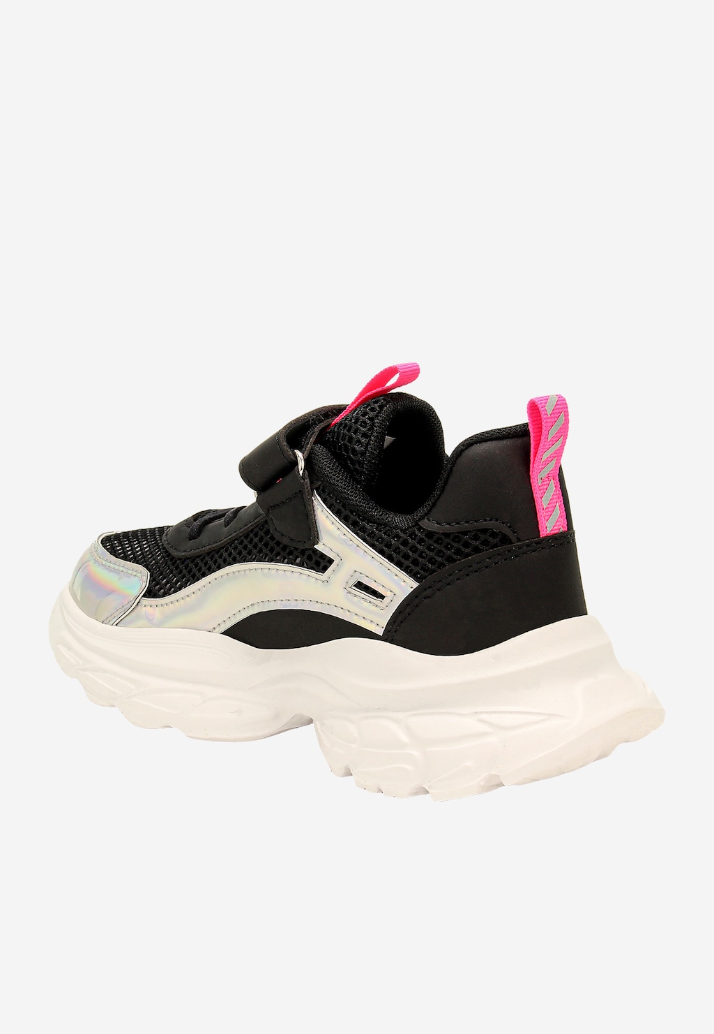 Černé tenisky pro holčičky s holografickými prvky BARTEK 87008-11 Widok 5