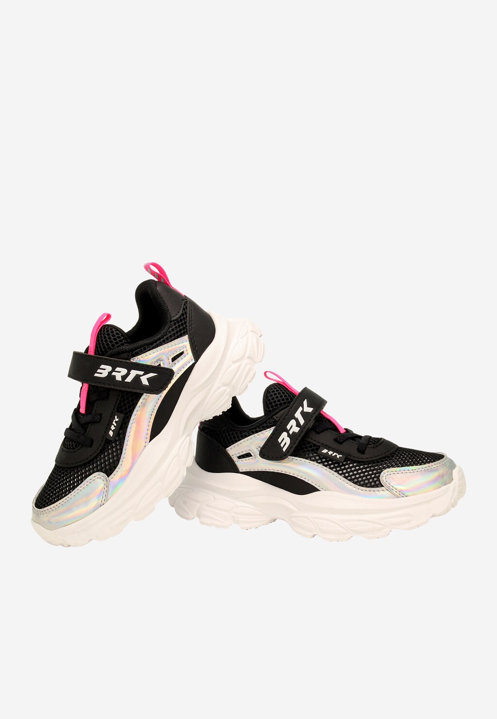 Černé tenisky pro holčičky s holografickými prvky BARTEK 87008-11 Widok 8