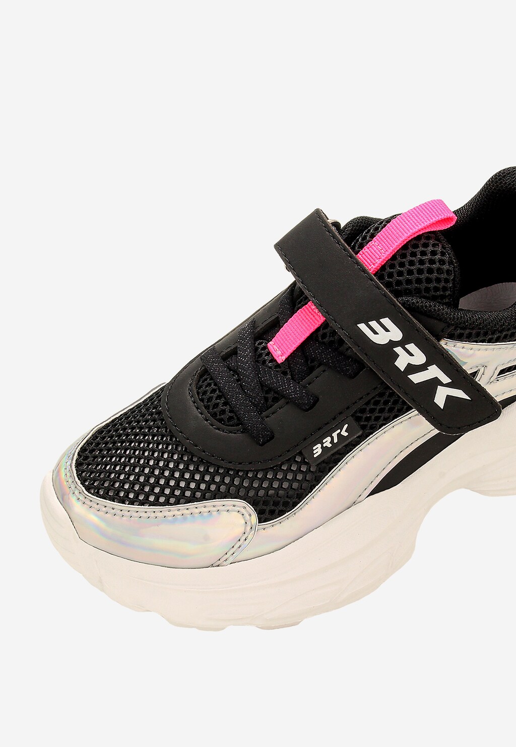 Černé tenisky pro holčičky s holografickými prvky BARTEK 87008-11 Widok 9