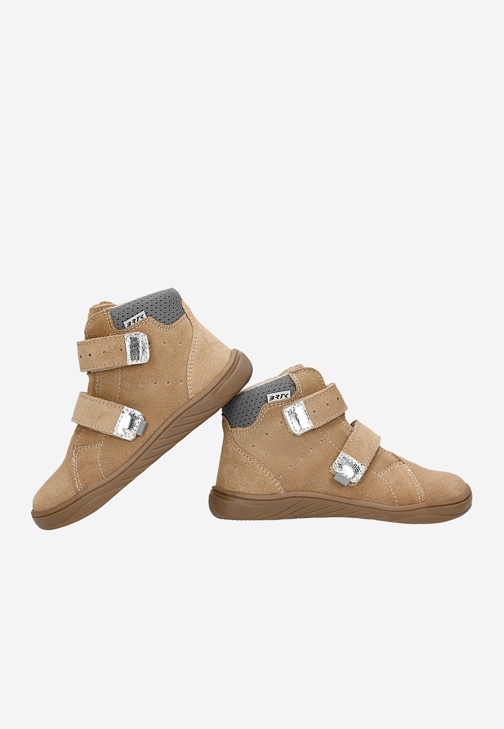 Béžové zateplené detské členkové topánky barefoot zo semiša BARTEK 14043520 Widok 7