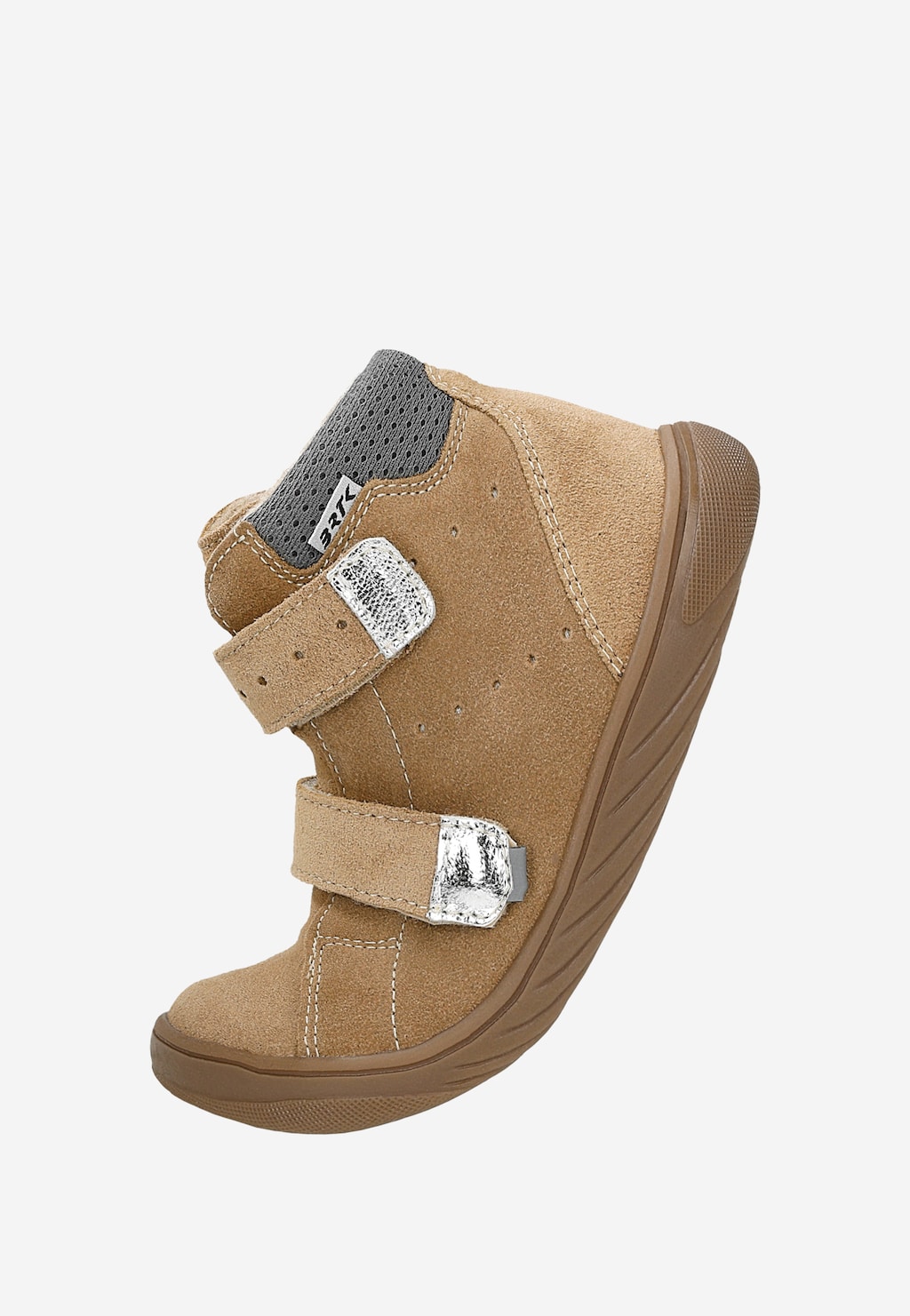 Béžové zateplené detské členkové topánky barefoot zo semiša BARTEK 14043520 Widok 8