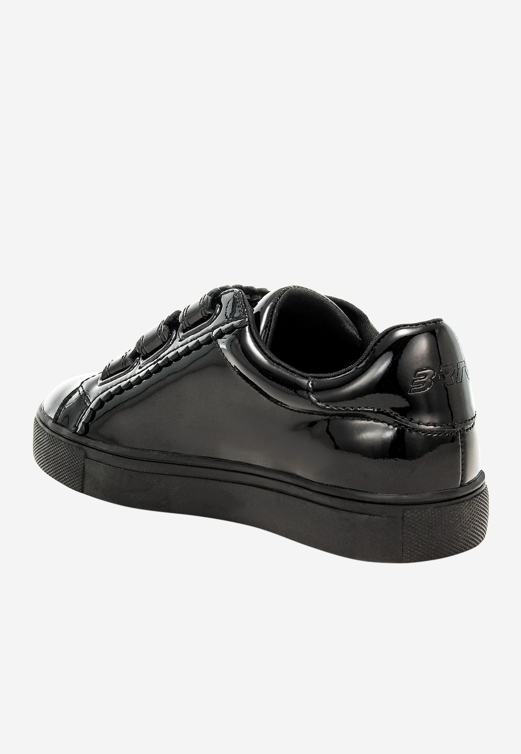 Lakierowane trampki z falowanym wykończeniem na zapięciach BARTEK 83007-31 Widok 4