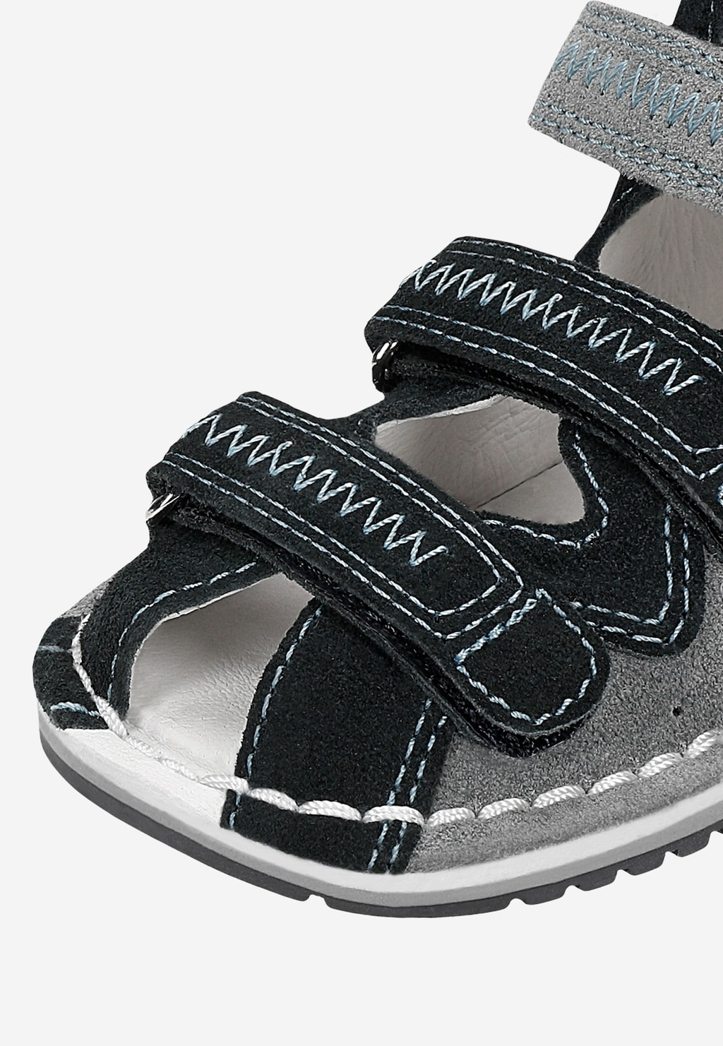 Zatvorené sandále BARTEK, 89200-60, pre chlapcov, popolavo-modré Widok 8
