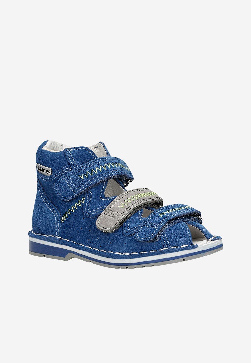Uzavřené sandály BARTEK, 89200-66, pro chlapce modro-šedé Widok 3