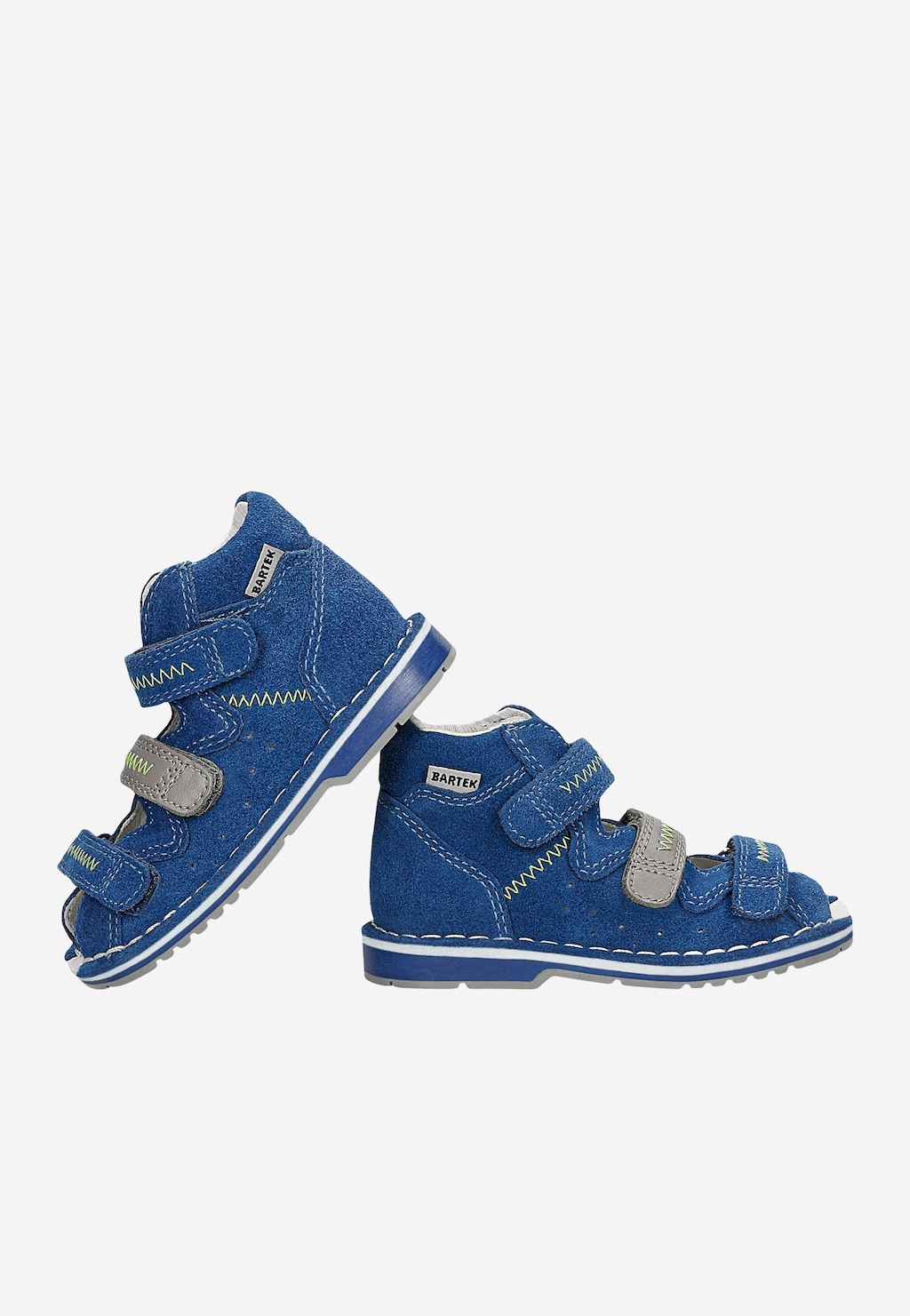 Uzavřené sandály BARTEK, 89200-66, pro chlapce modro-šedé Widok 5