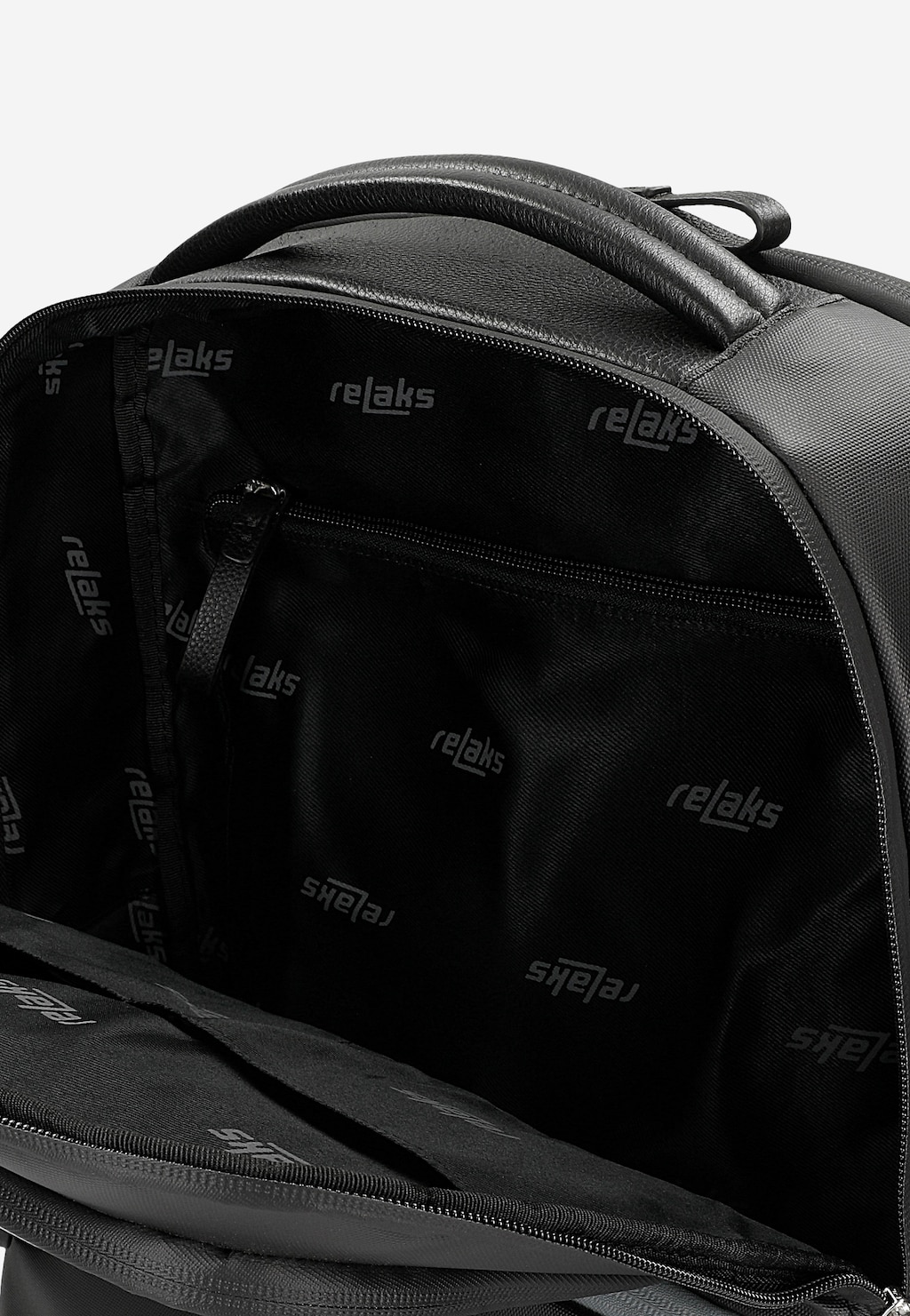 Velký černý pánský batoh RELAKS R90008-51 Widok 7
