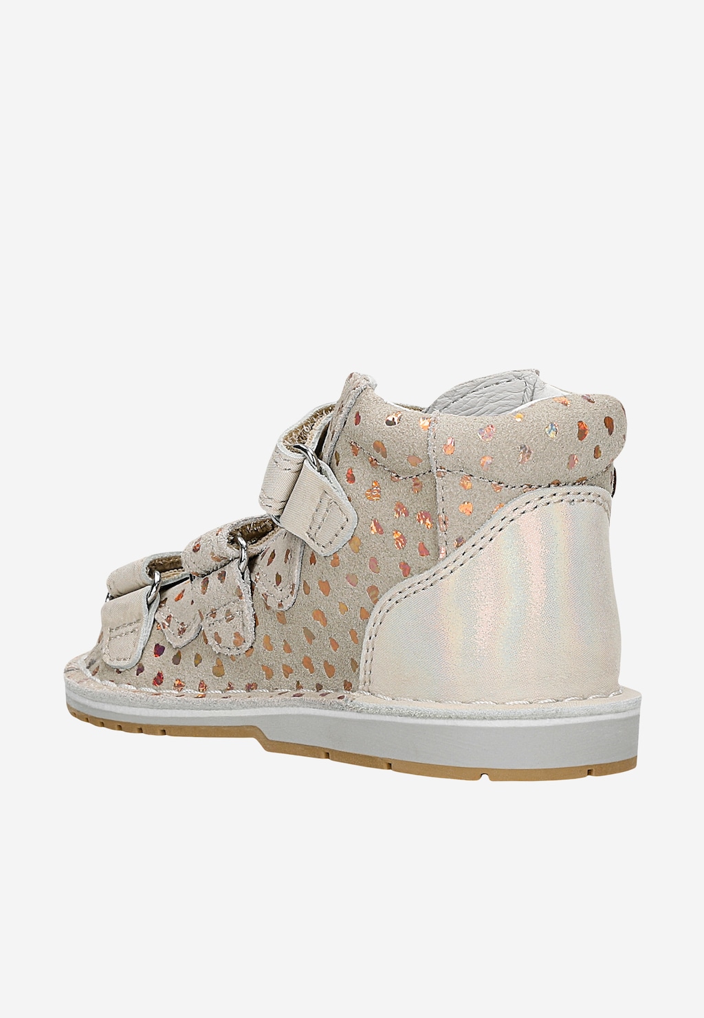 Uzavřené sandály BARTEK, 85500-64, pro dívky, béžovo-zlaté Widok 4