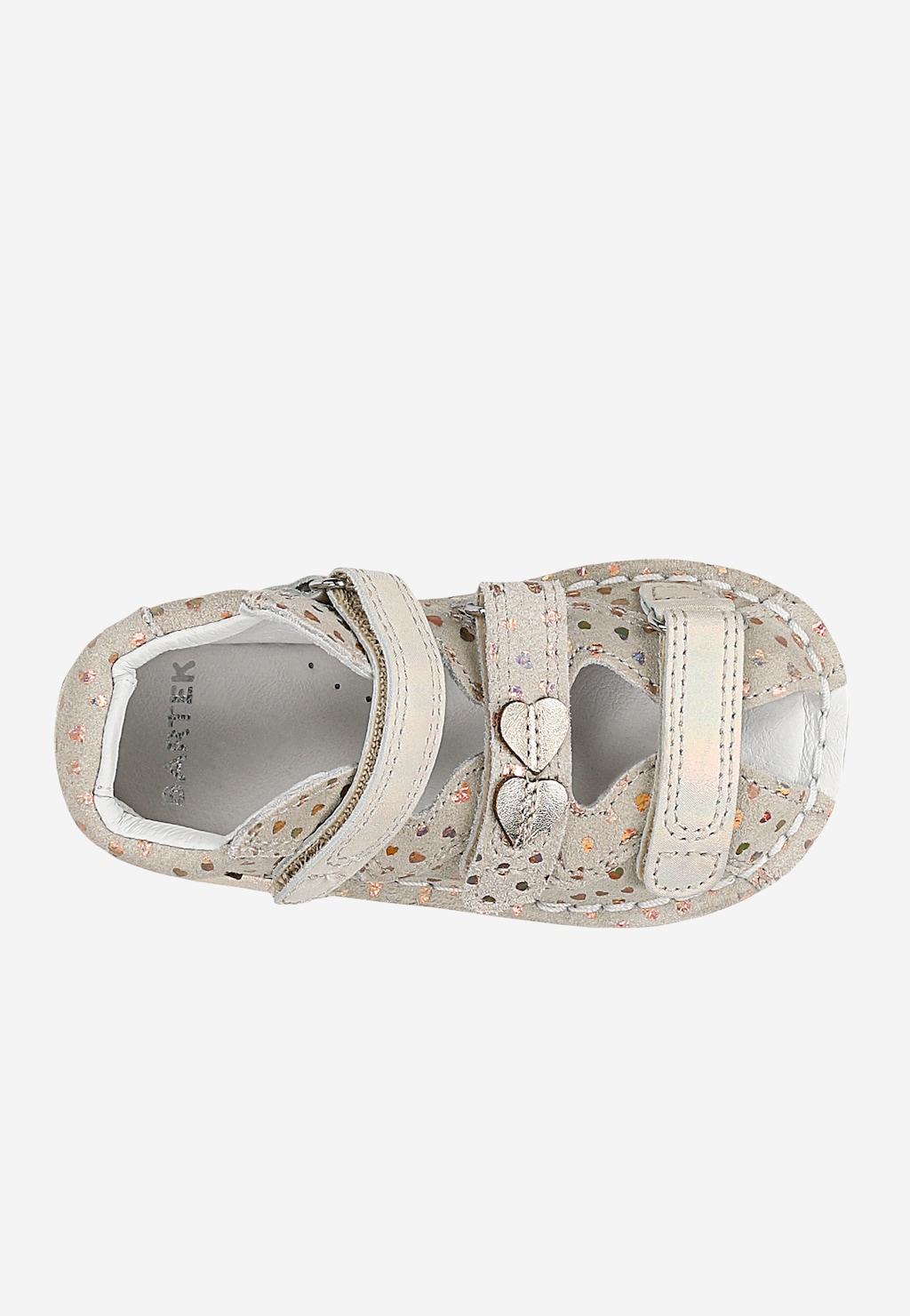 Uzavřené sandály BARTEK, 85500-64, pro dívky, béžovo-zlaté Widok 5