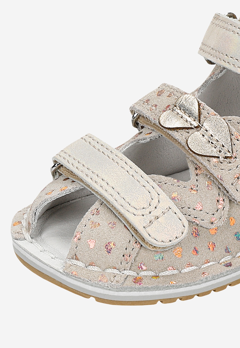 Uzavřené sandály BARTEK, 85500-64, pro dívky, béžovo-zlaté Widok 9