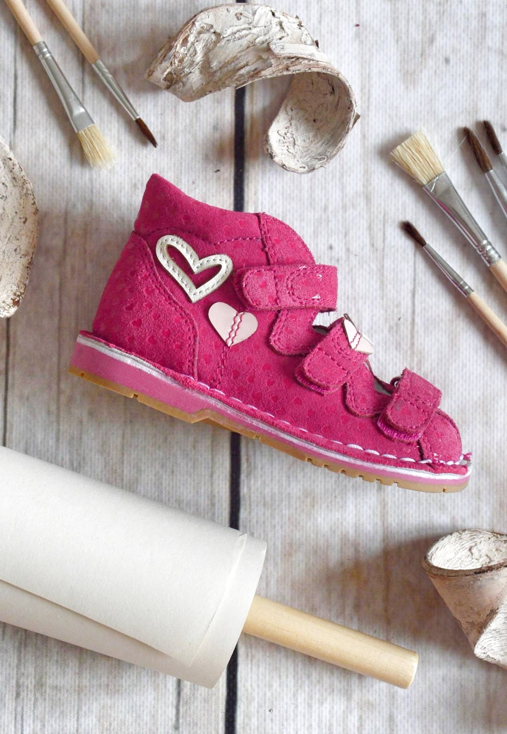 Uzavřené sandály BARTEK, 85500-65, pro holčičky, růžové Widok 10