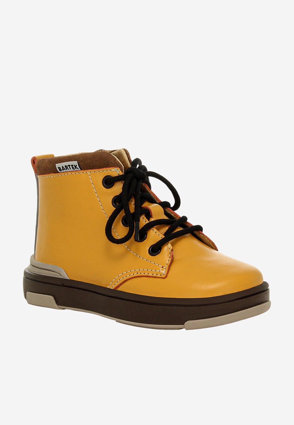 Žlté detské kotníkové topánky BARTEK 1112101 Widok 3