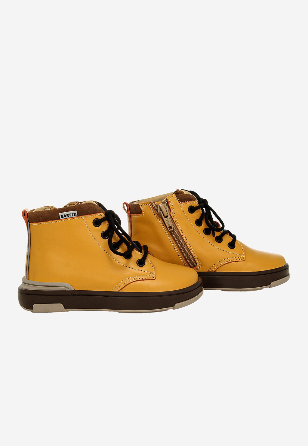 Žlté detské kotníkové topánky BARTEK 1112101 Widok 9