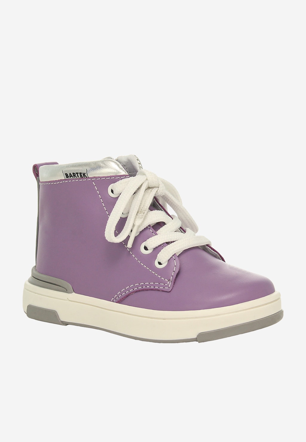 BARTEK Fialovo-strieborné kotníkové topánky pre dievčatá 1112102 Widok 4