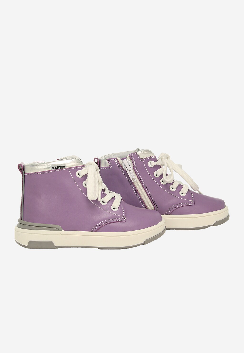 BARTEK Fialovo-strieborné kotníkové topánky pre dievčatá 1112102 Widok 9