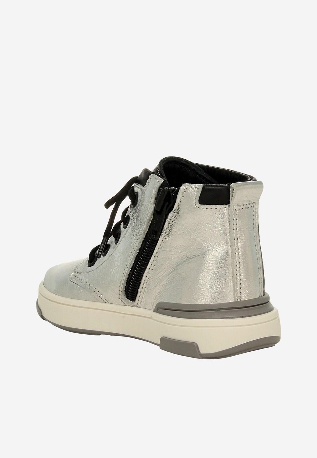 Strieborno-čierne tenisky BARTEK 1112103 Widok 5