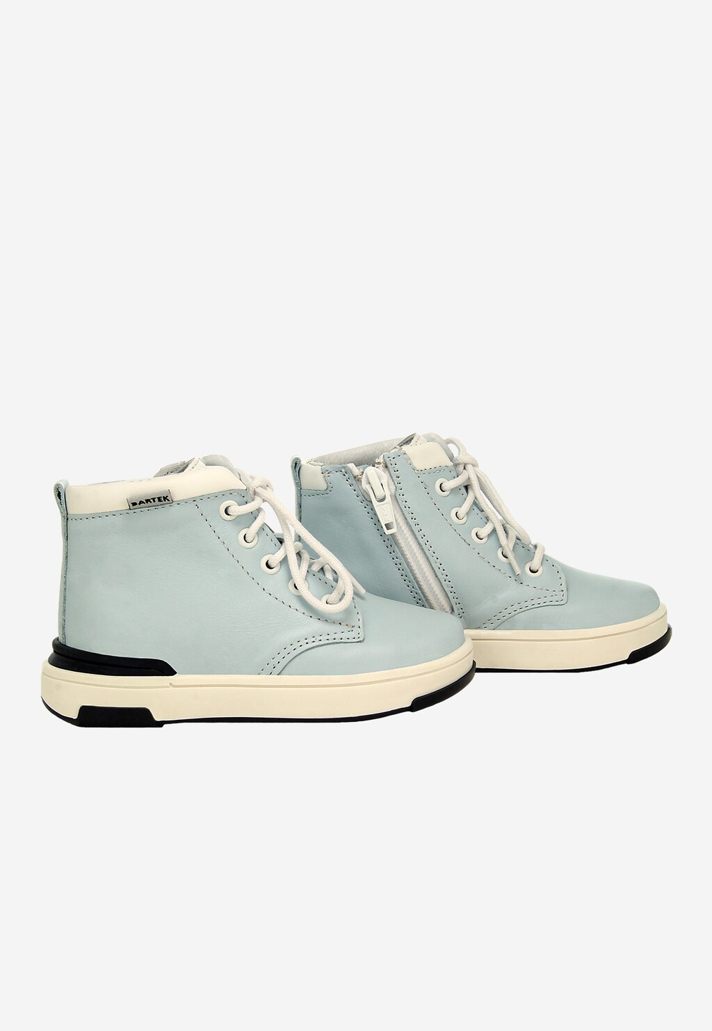 Modro-biele kožené tenisky BARTEK 1112104 Widok 8