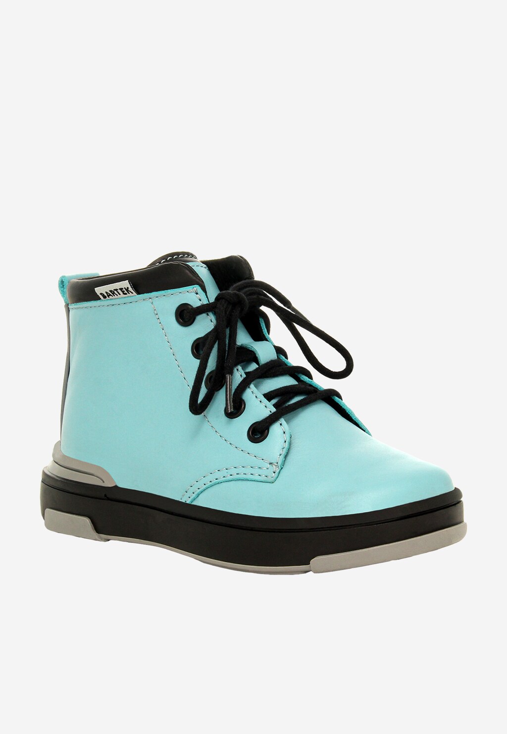 Tyrkysovo-čierne kotníkové topánky BARTEK typu tenisky 1112105 Widok 3