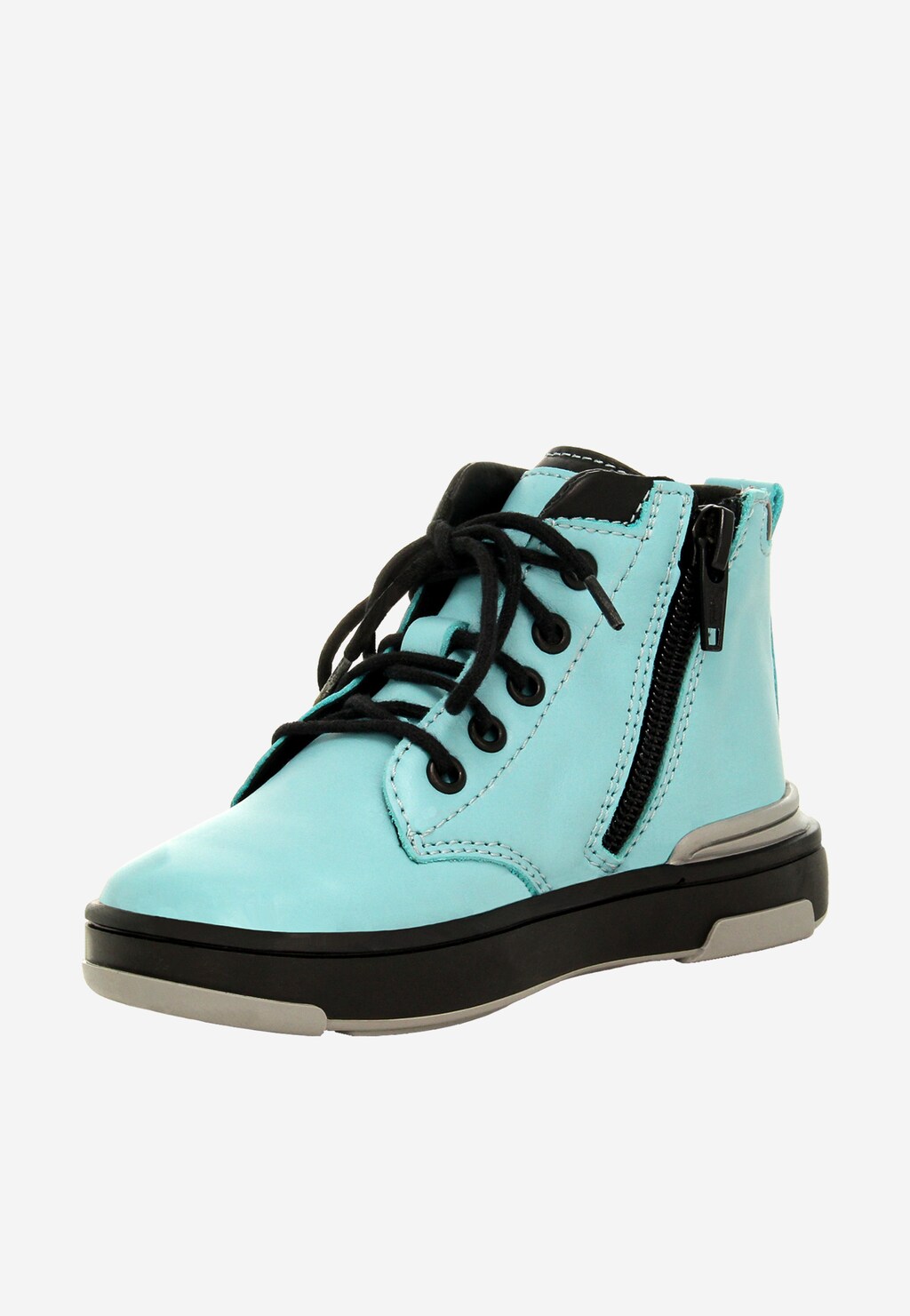 Tyrkysovo-čierne kotníkové topánky BARTEK typu tenisky 1112105 Widok 4