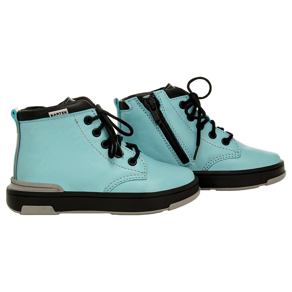 Tyrkysovo-čierne kotníkové topánky BARTEK typu tenisky 1112105 Widok 8