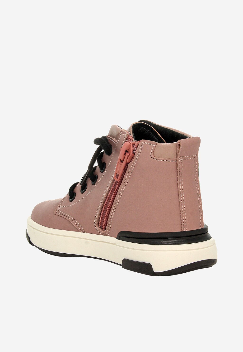 Ružové členkové topánky pre dievčatá s čiernymi šnúrkami BARTEK 1112106 Widok 5