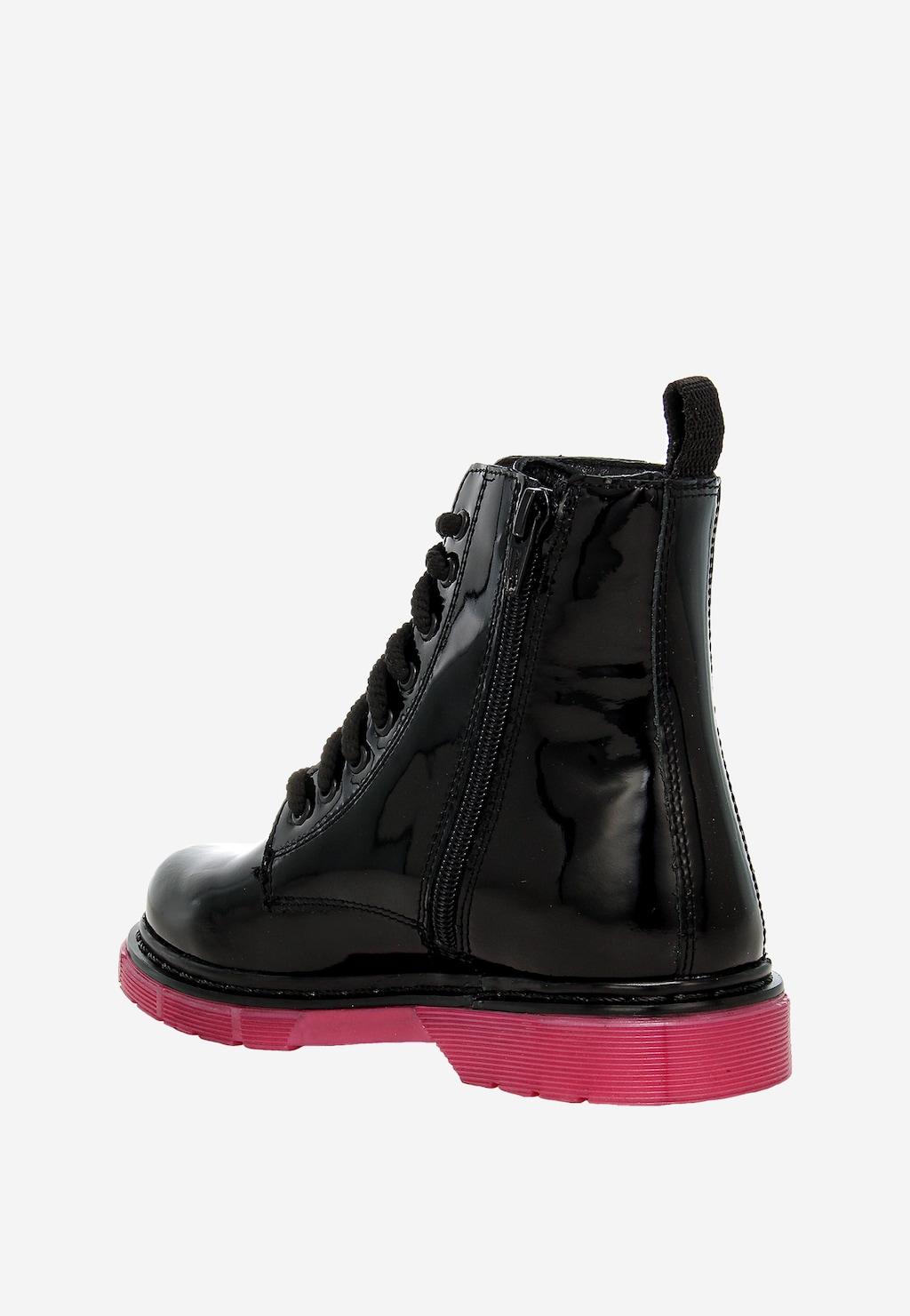Čierne dievčenské kotníkové topánky BARTEK s ružovou podrážkou 1729301 Widok 5