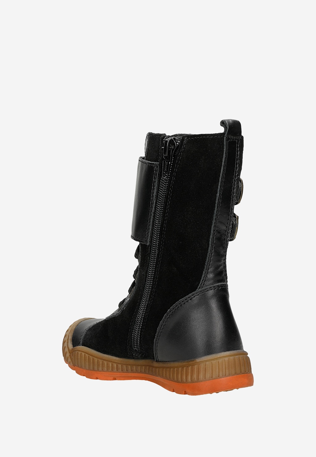 Kozaki ocieplane BARTEK T-94203/ST/0IZ, dla dziewcząt, czarno-pomarańczowy Widok 3