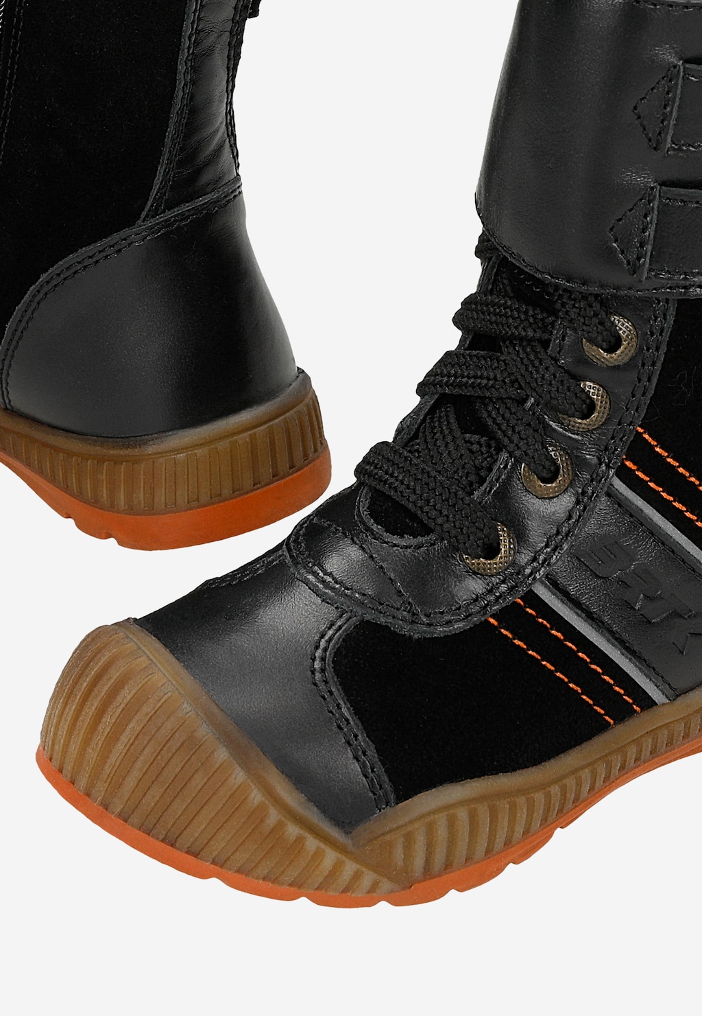 Kozaki ocieplane BARTEK T-94203/ST/0IZ, dla dziewcząt, czarno-pomarańczowy Widok 7