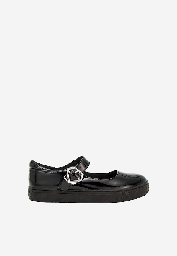 Czarne eleganckie baleriny dziewczęce z lakierowanej skóry BARTEK 83006-31