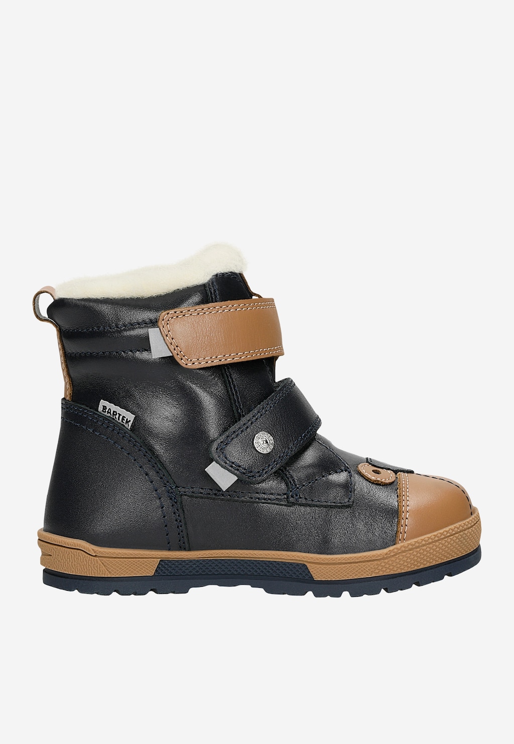 Kotníkové boty BARTEK 88003-56, tmavě modro-hnědé Widok 2