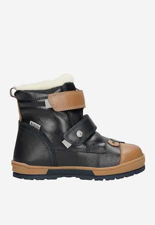 Členkové topánky BARTEK 88003-56, tmavomodro-hnedé