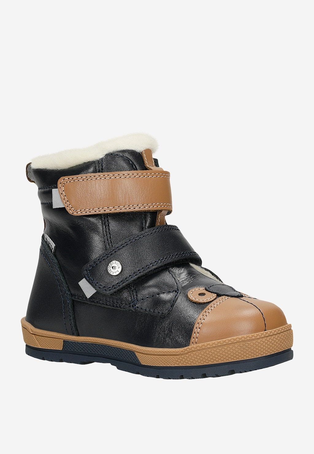 Kotníkové boty BARTEK 88003-56, tmavě modro-hnědé Widok 3