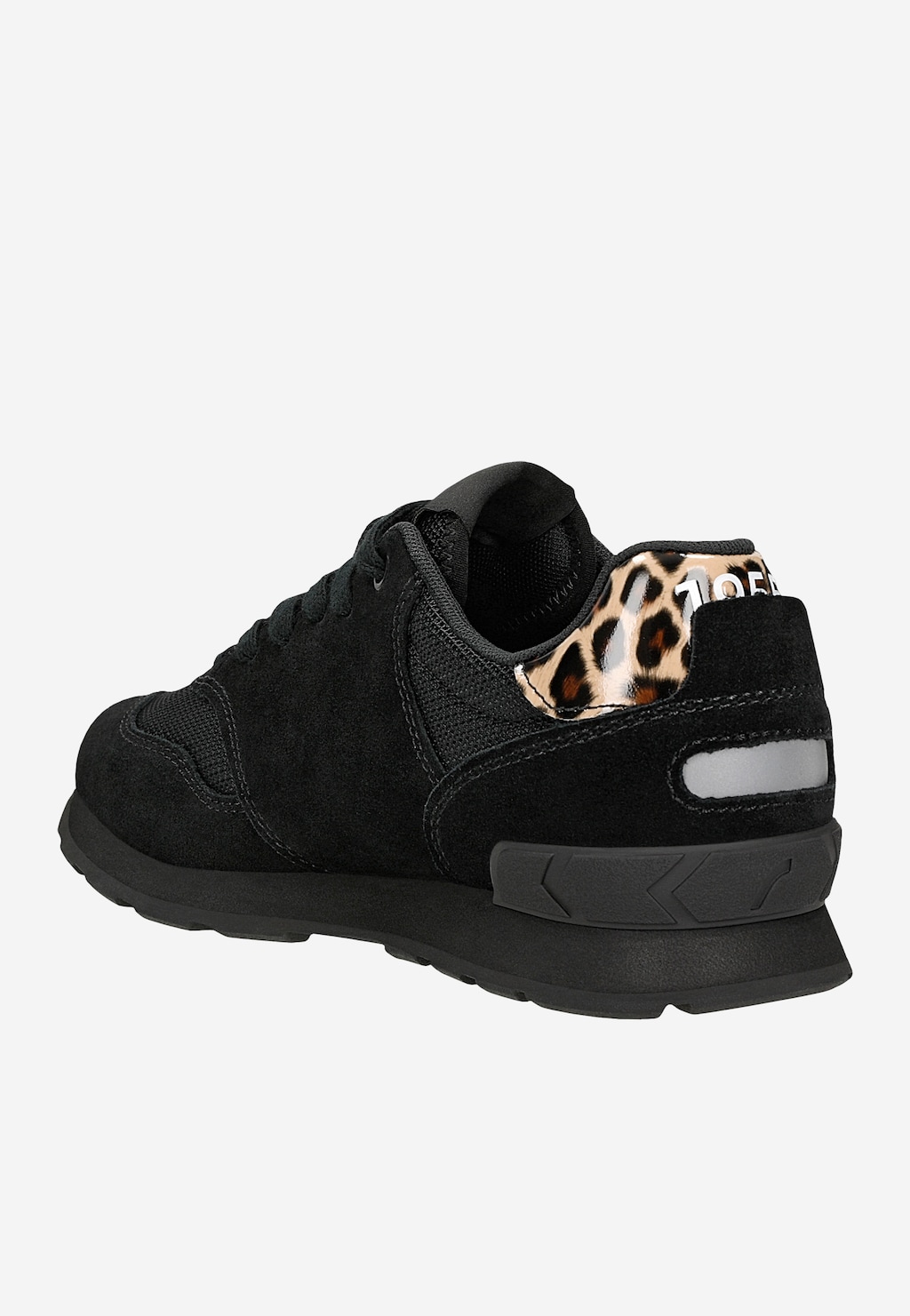 Čierne dámske tenisky s leopardím vzorom RELAKS R34202-82 Widok 4