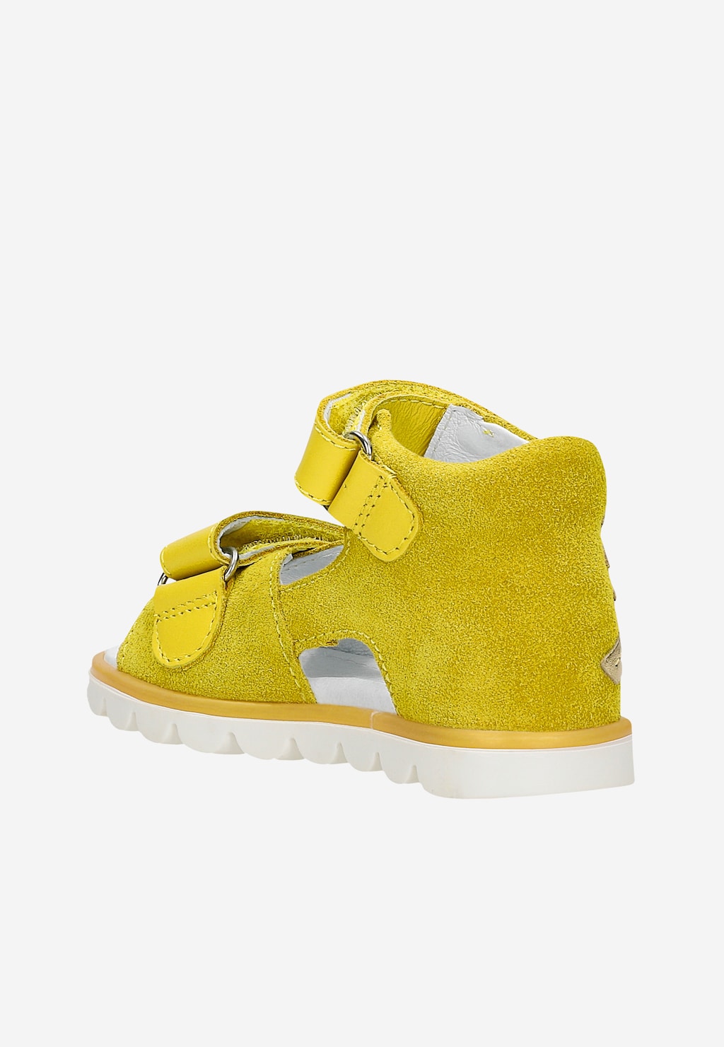 Žluté dívčí sandály BARTEK 11227017 s lesklou palmou Widok 4