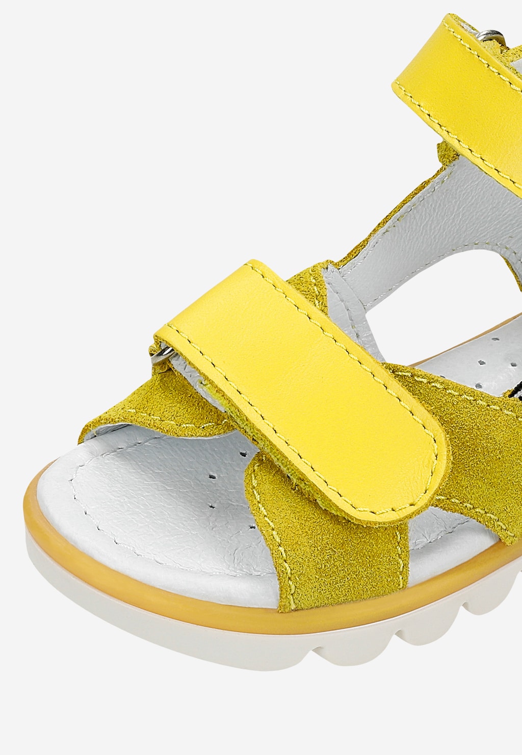 Žluté dívčí sandály BARTEK 11227017 s lesklou palmou Widok 8