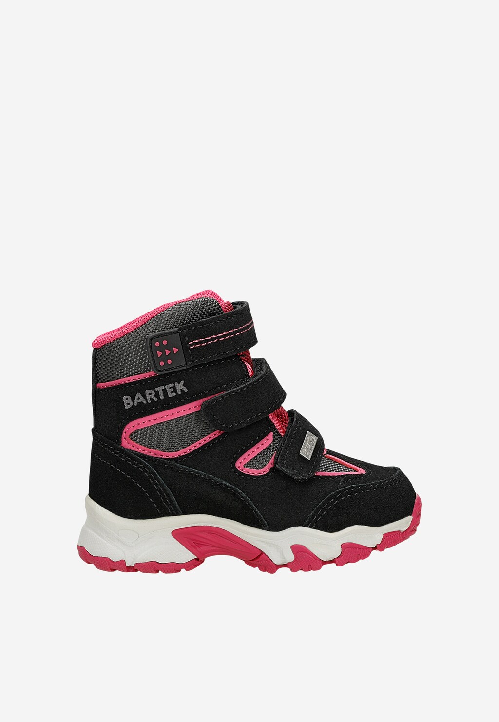 Zateplené členkové topánky BARTEK 11656002, pre dievčatá, čierno-ružové Widok 1