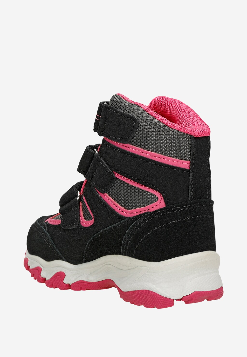 Zateplené členkové topánky BARTEK 11656002, pre dievčatá, čierno-ružové Widok 4
