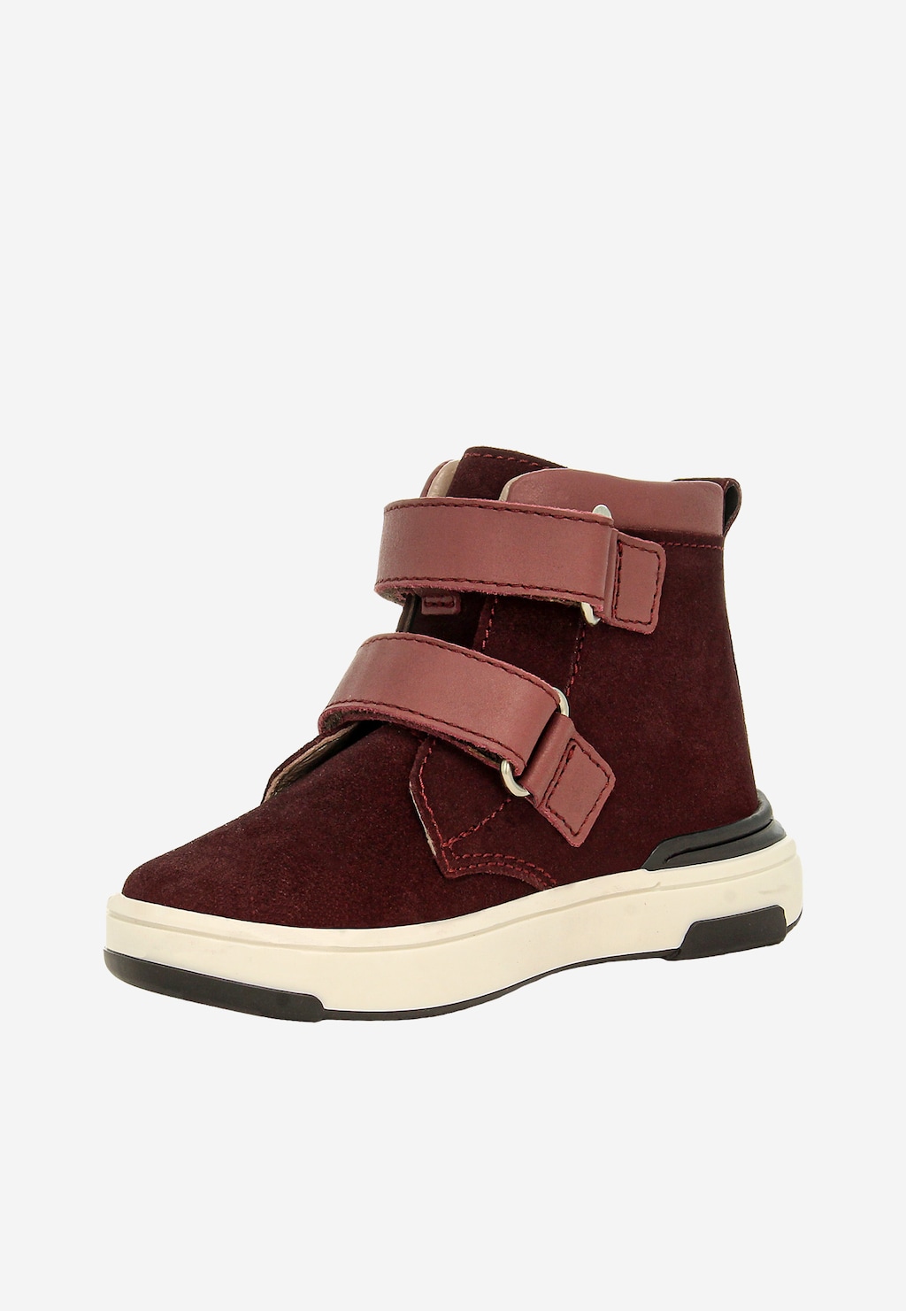 Bordové kotníkové boty BARTEK 1198501 z kombinace semiše a lícové kůže Widok 4