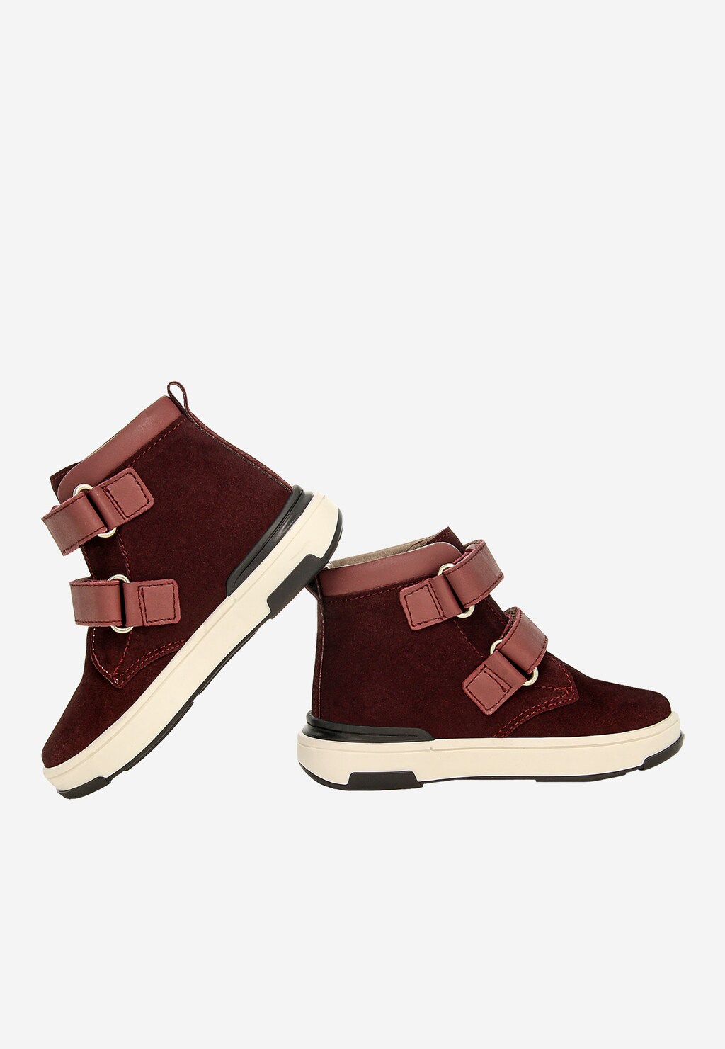 Bordové kotníkové boty BARTEK 1198501 z kombinace semiše a lícové kůže Widok 7